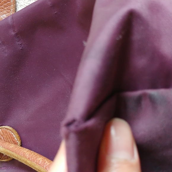 Medium Longchamp shoulder bag in plum - Picture 13 of 13